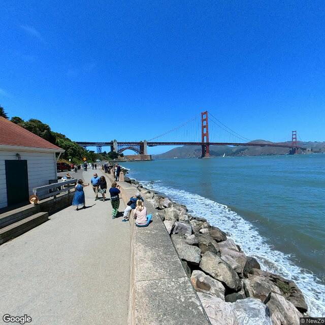 Street view near Golden Gate Bridge, San Francisco, CA